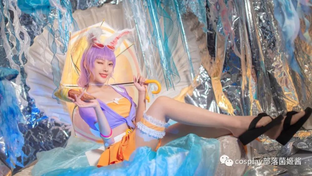 cos王者荣耀公孙离蜜橘之夏cos正片米粒