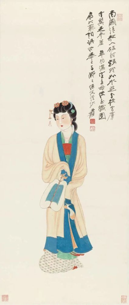 张大千的仕女图:温润娴雅的女性之美