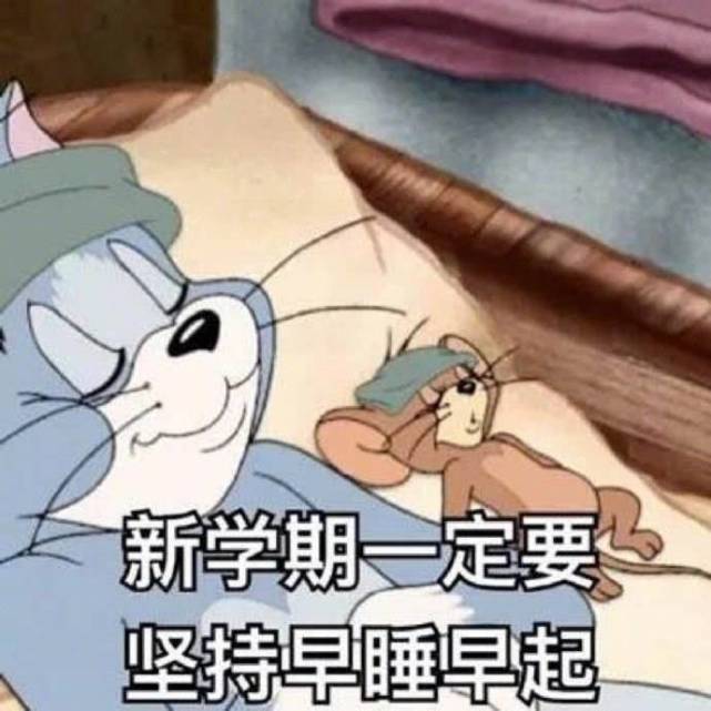 猫和老鼠的开学学习表情包!