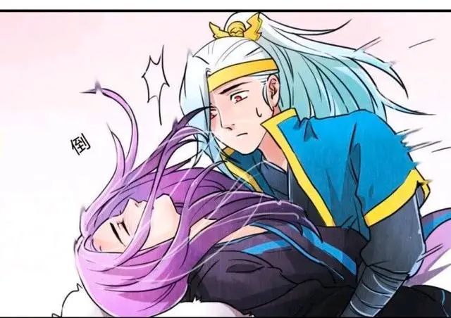 王者荣耀漫画:韩信抱住喝醉的李白,然后把李白放到了床上!