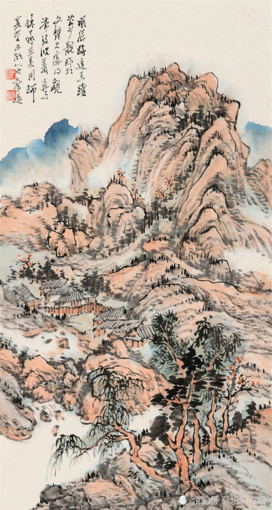 多种风格并存,还能浑然一体,汪声远山水画欣赏