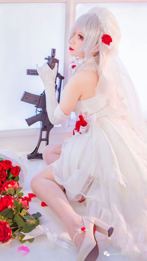 cos:少女前线婚纱cos正片@芦苇