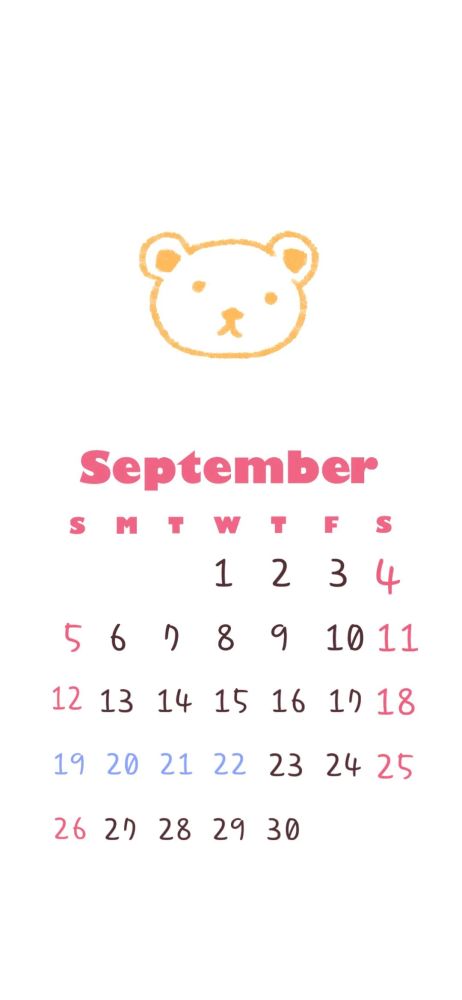 日历壁纸丨9月壁纸