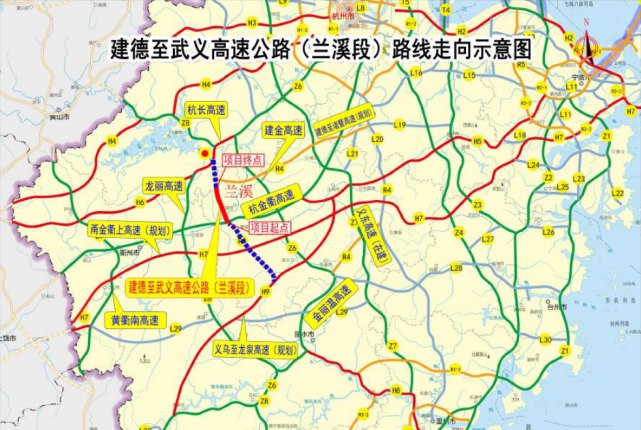 公路规划路线,起于海头村,接g78汕昆高速,向南经阳宗,龙泉山,福宜高速