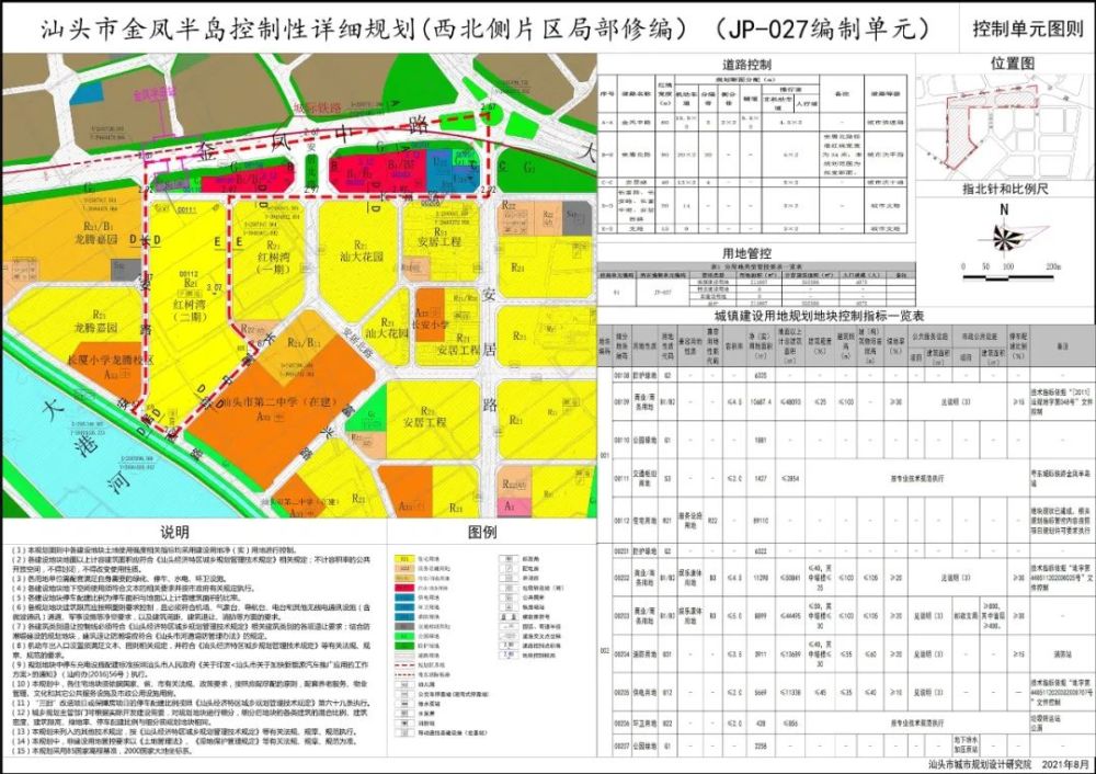 《 汕头市金凤半岛控制性详细规划(西北侧片区局部修编)(jp-027编制