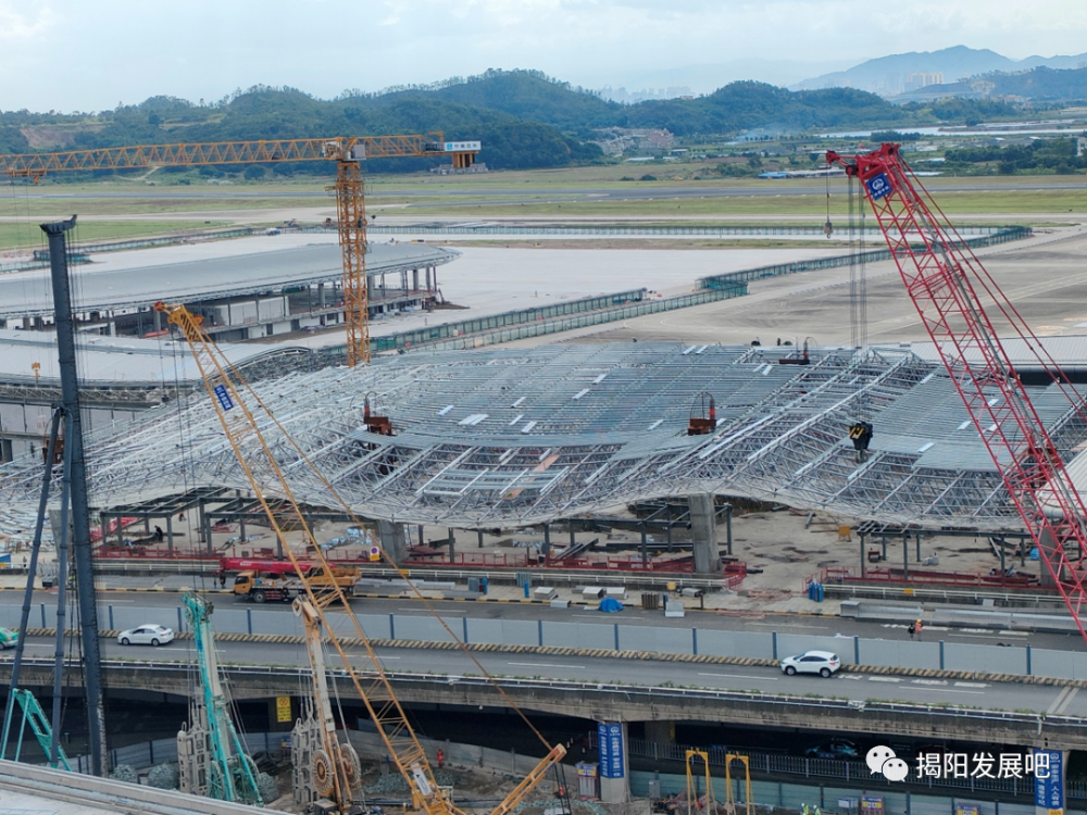 揭阳机场扩建国内航站楼主体结构顺利验收