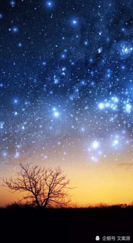 温柔文案与星空的交织,是不是你喜欢的文案?