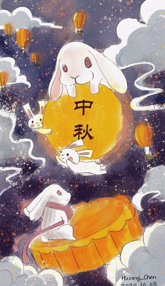 中秋节快到了,收集一组中秋插画素材,喜欢的快快看过来