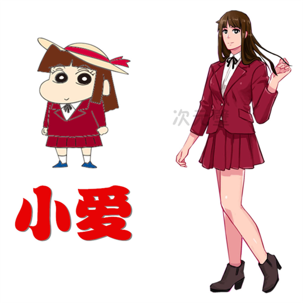 蜡笔小新"长大"了,小新变阳光帅气,小爱气质超群,小葵