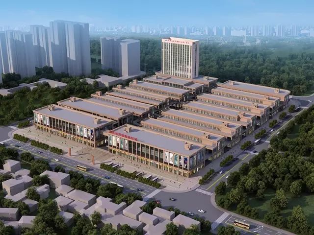 由 福建忠辰集团投资修建的 张家界国际建材城,集"交易展示,物流配送
