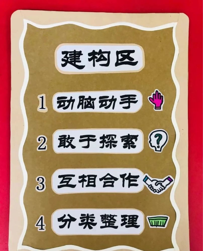幼儿园活动区进区规则文字图片