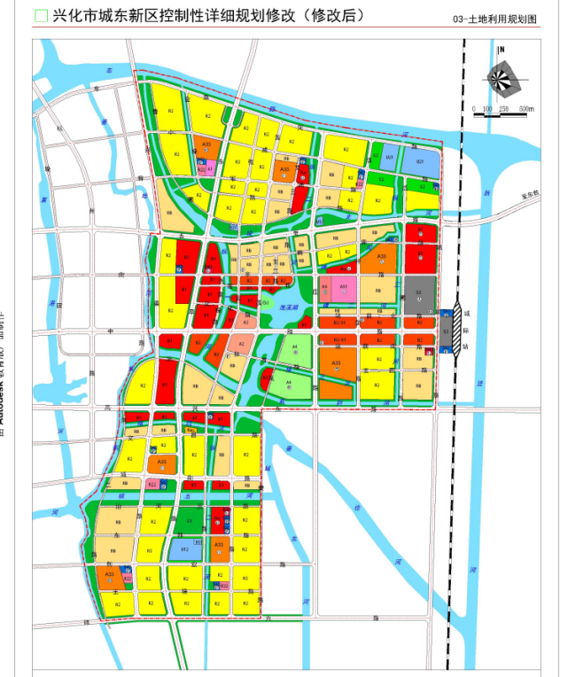 最新兴化市城市总体规划及城东新区控制性详细规划