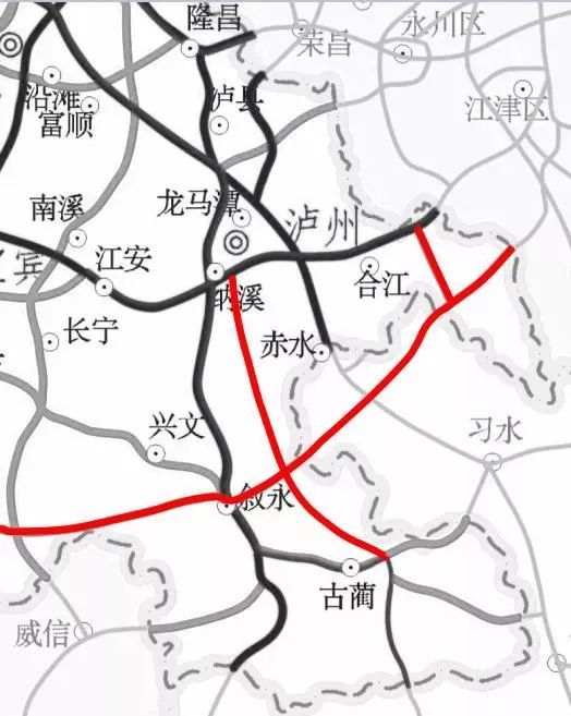 泸州拟建两条高速公路,途经这些区县