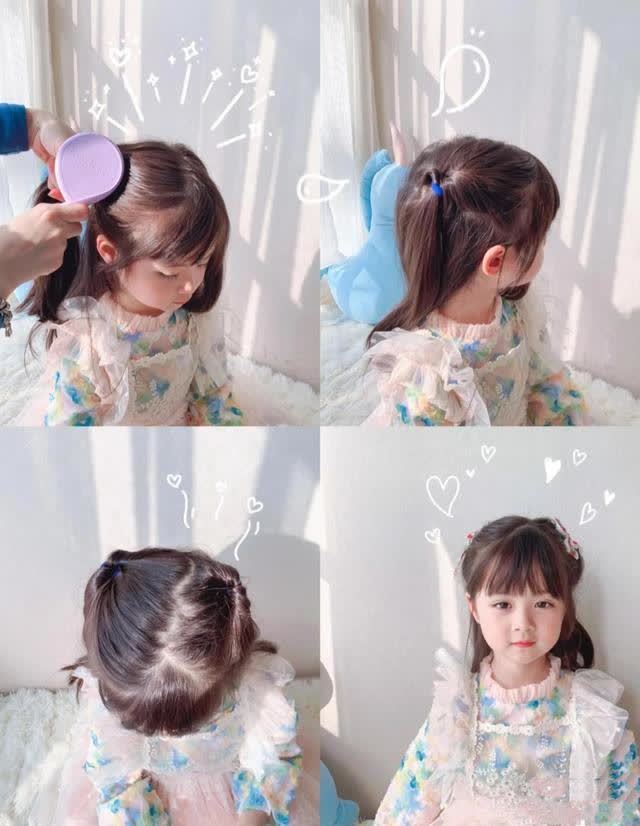 小女孩怎么扎辫子更好看?几种简单的扎发,新手妈妈也