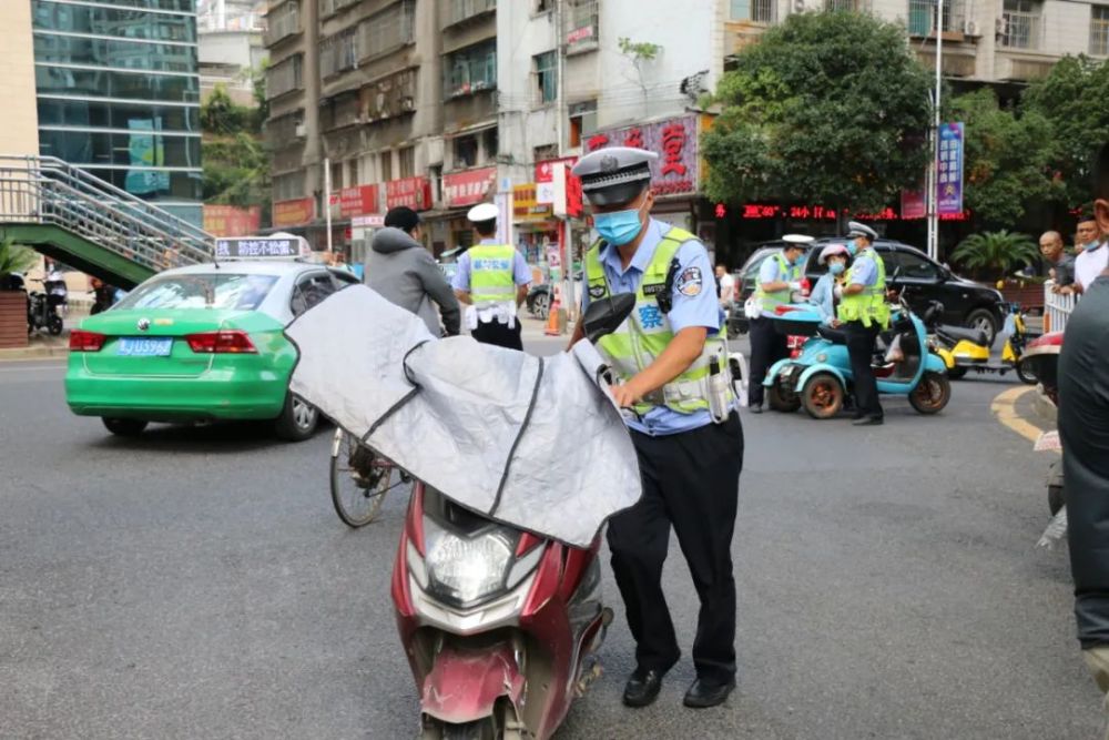 【三车专项整治】摩托车,电动车专项整治进行中