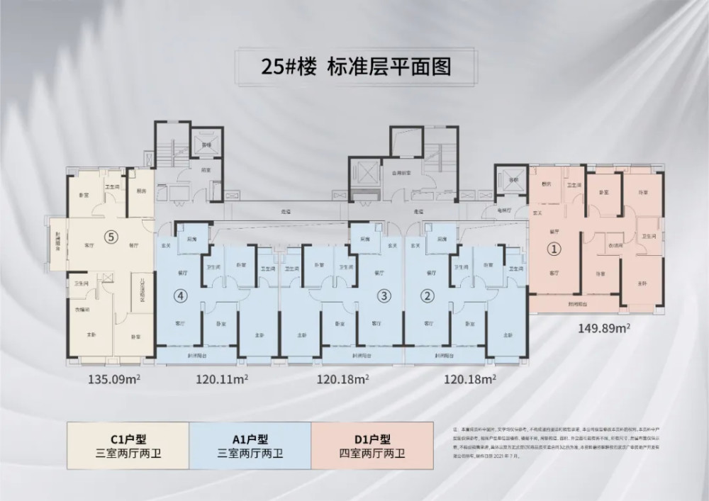 平面图|25号楼户型分布