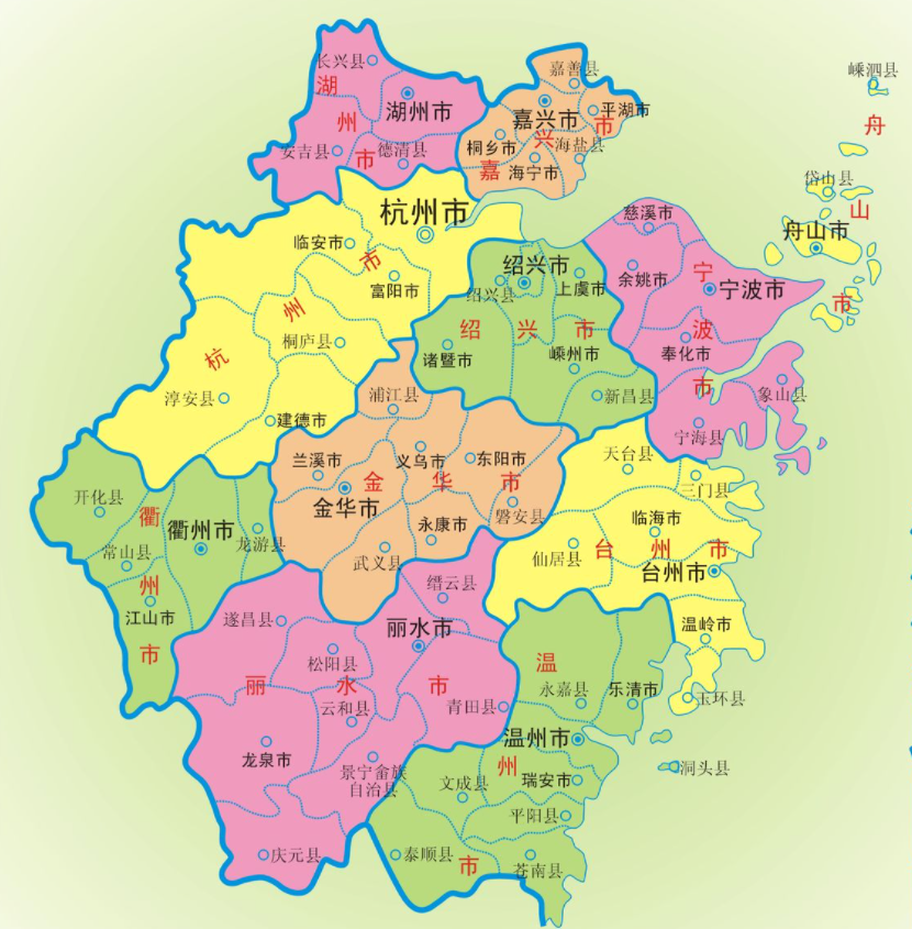 浙江省的区划调整11个地级市之一台州市为何有9个区县