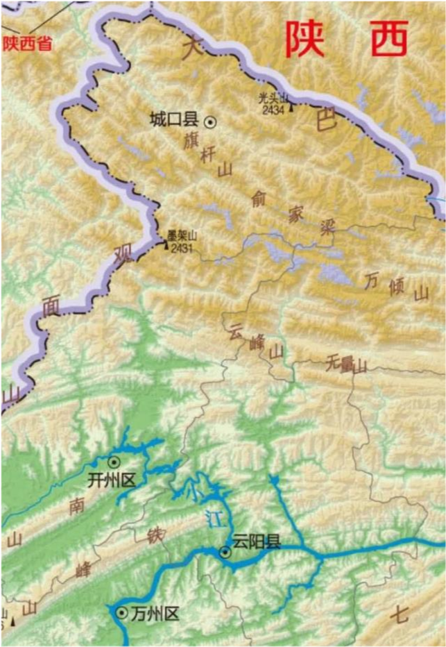 城口县地图