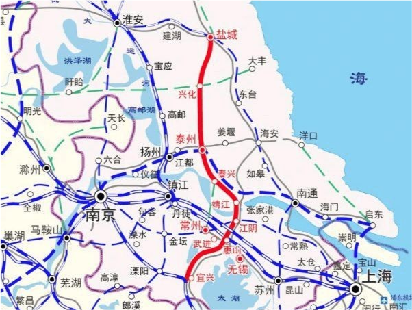 常泰城际铁路是指常州至泰兴城际铁路