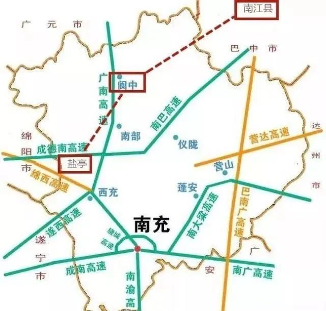 这条高速,过境阆中!