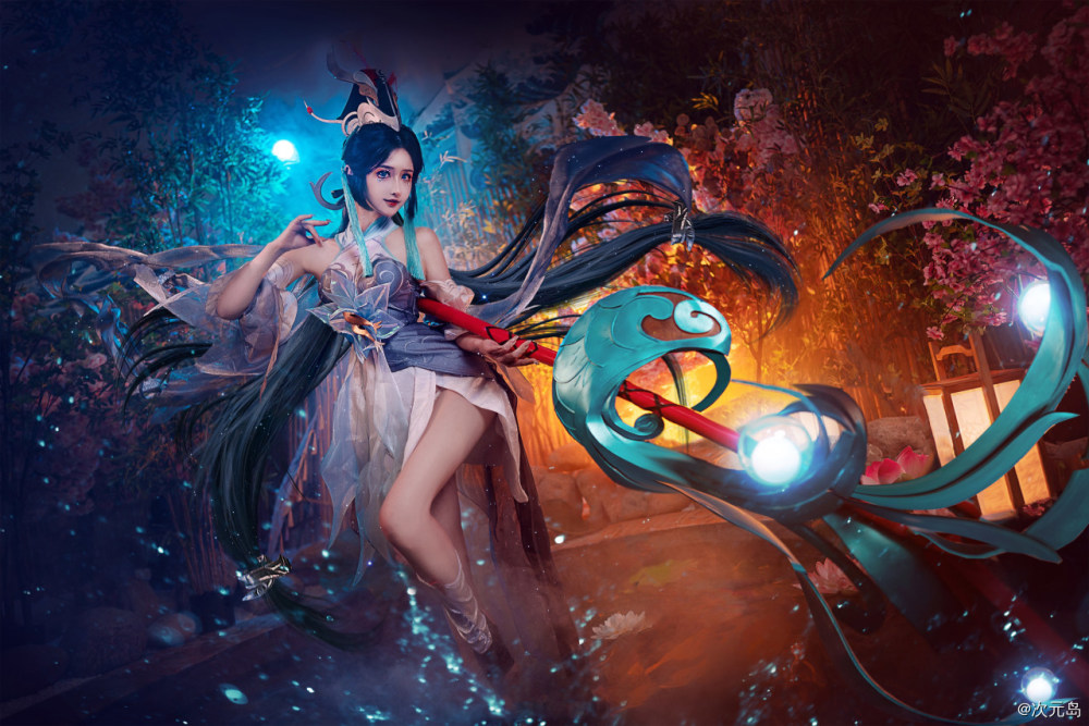 《王者荣耀》大乔白鹤梁神女cosplay