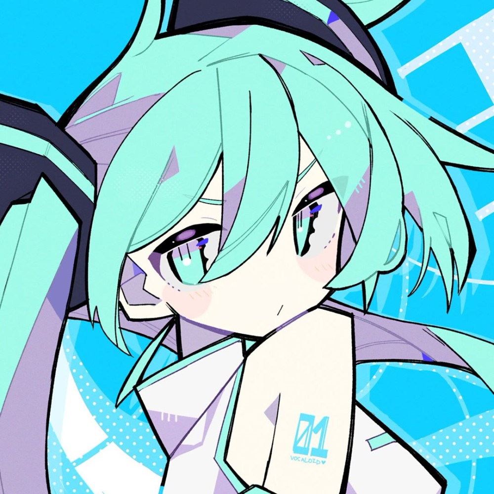 女漫头初音未来风格头像
