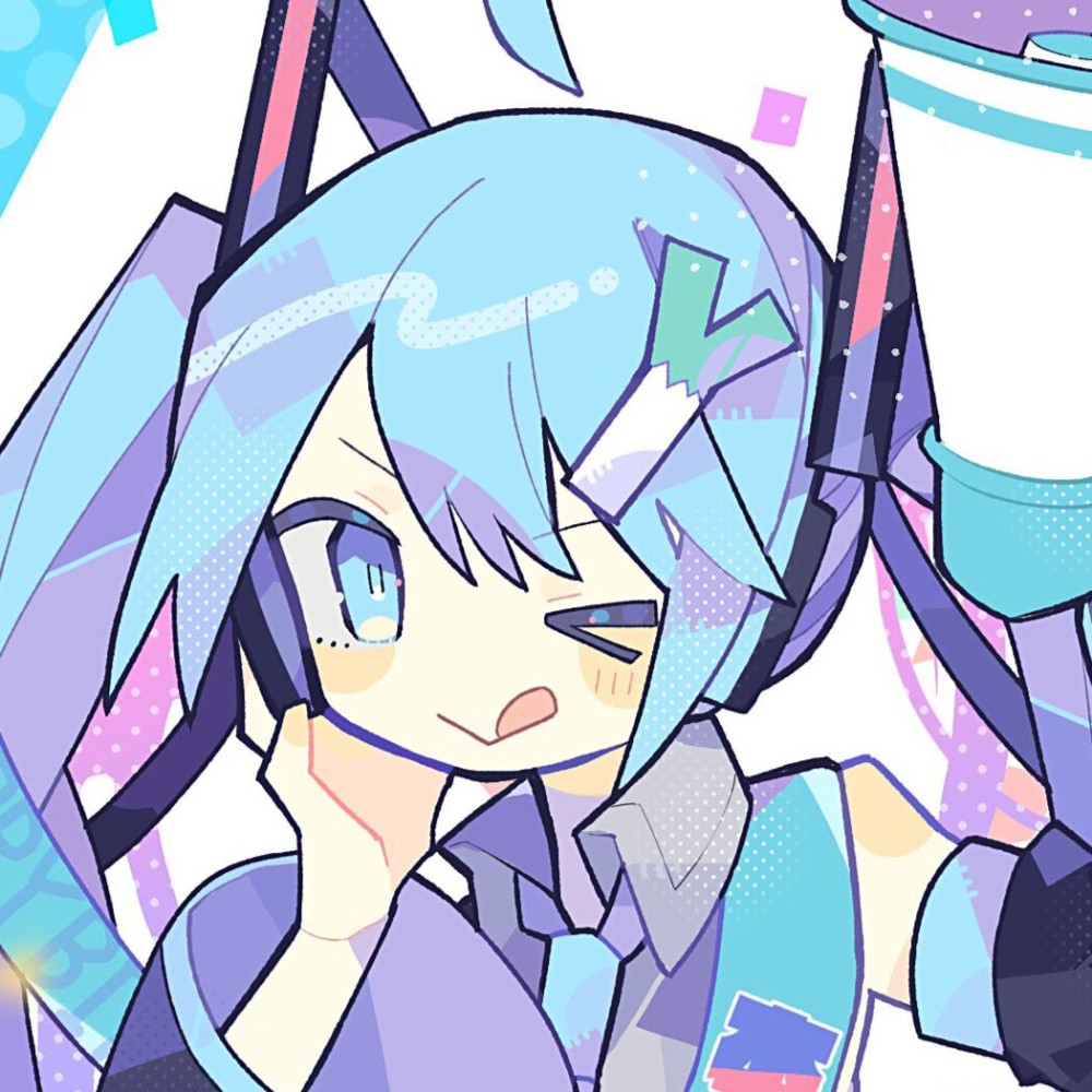 女漫头初音未来风格头像