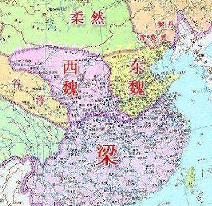 南梁时期地图