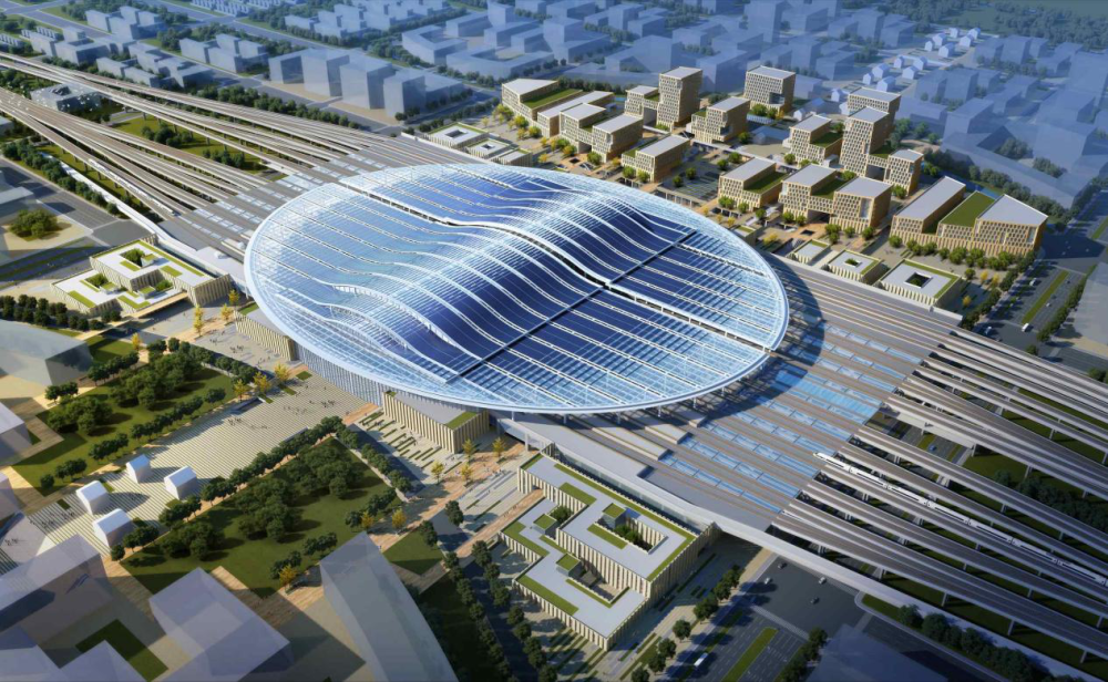 耗资300亿,相当于66个足球场,雄安高铁站有多壮观?