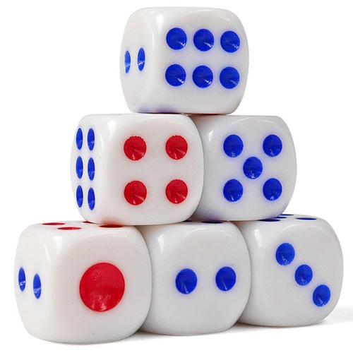 骰子的六个面中,为什么只有1和4点是红色的?