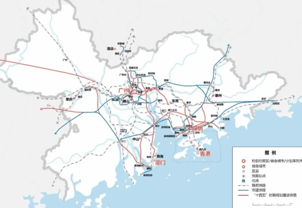 粤港澳大湾区的未来,只靠珠江口的几个城市肯定是不够