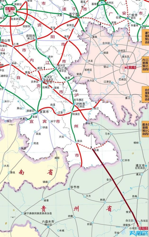 泸州拟建渝叙筠高速公路