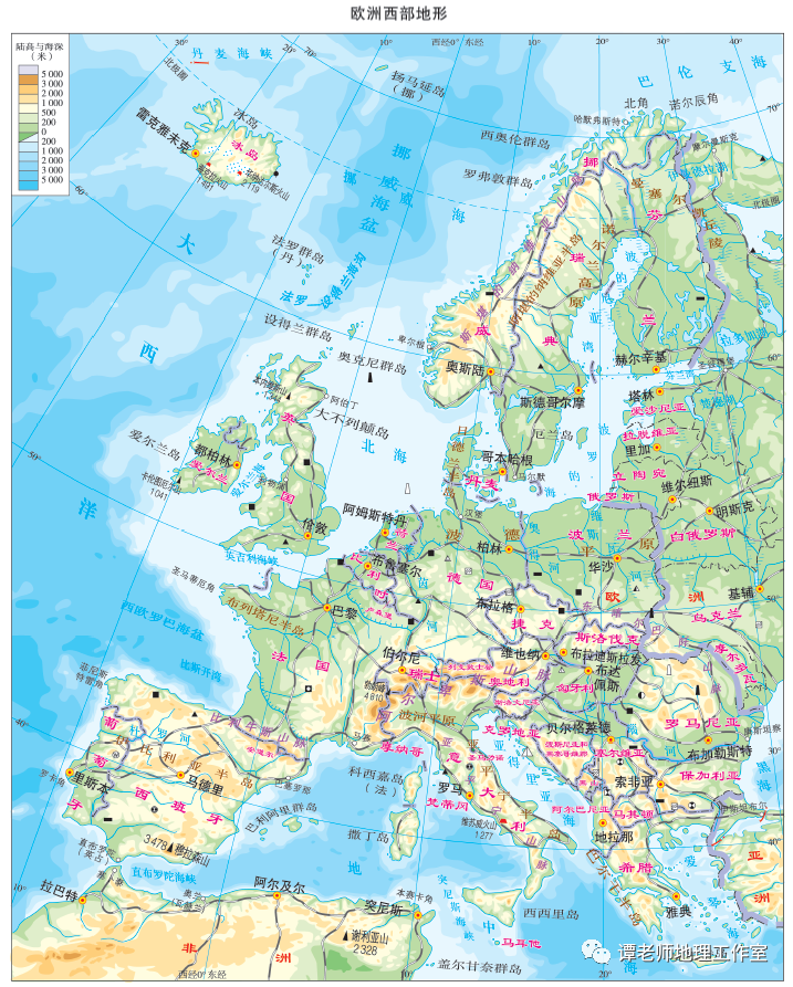 不看就走宝了1分钟巧记欧洲各国版图形状附欧洲各国地形图欧洲地理