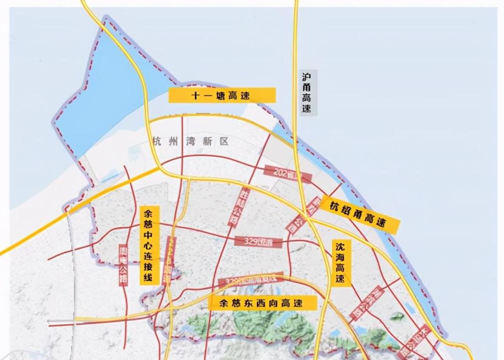 慈溪杭州湾港区,高铁慈溪站,宁慈城际,沪甬通道这些都