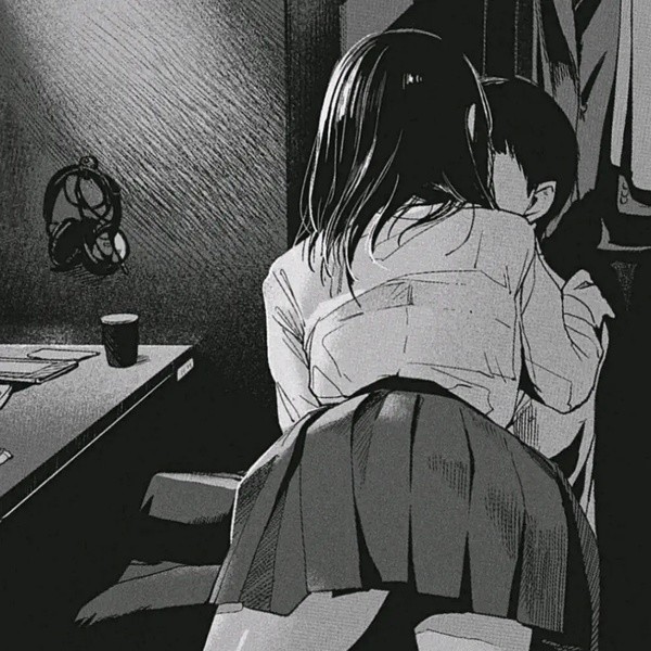超酷的黑白动漫女头|玫瑰给你,明天也给你