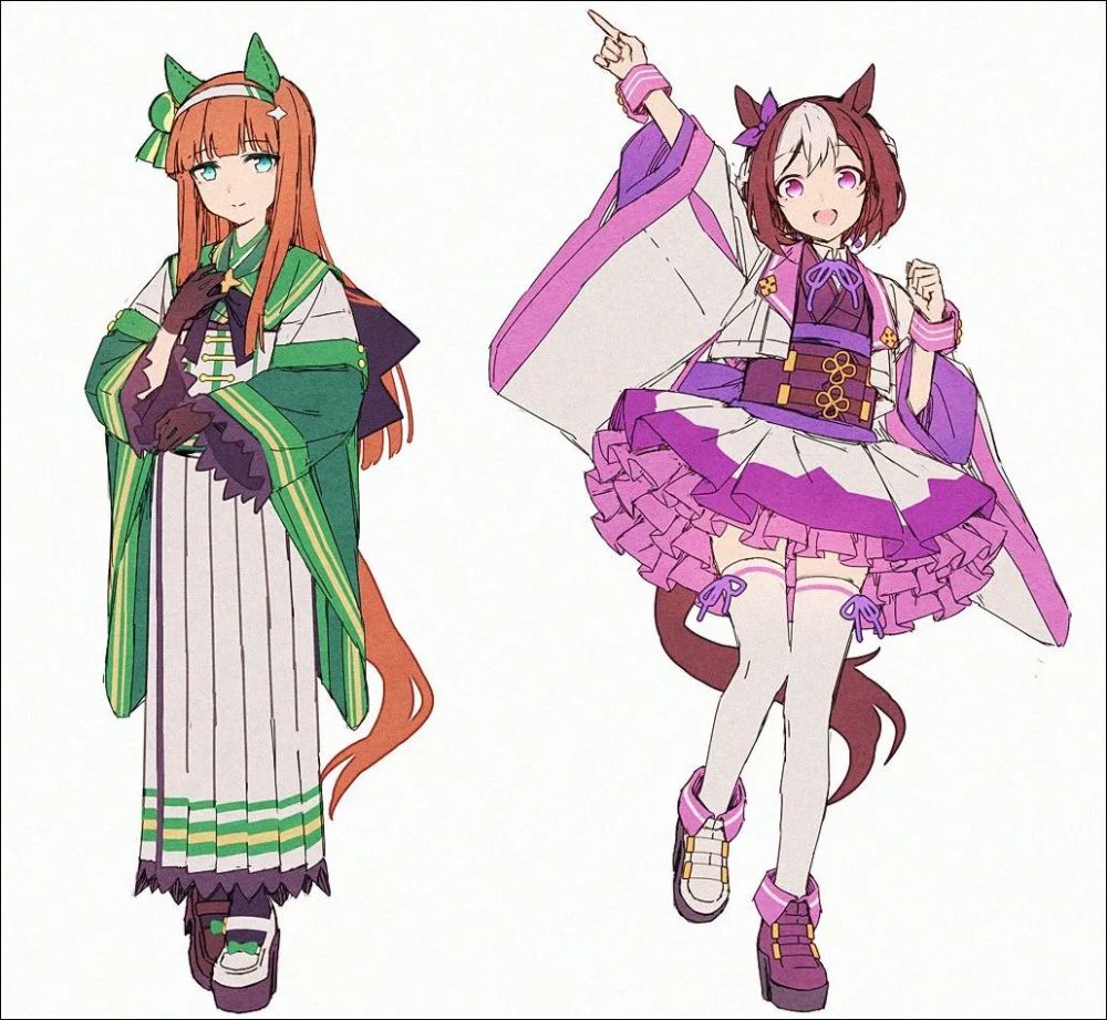 赛马娘和服每套都好喜欢