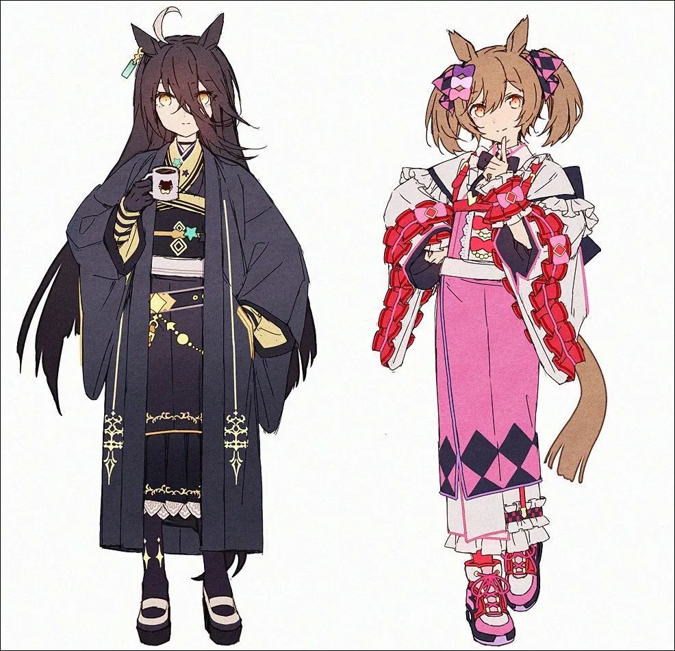 赛马娘和服每套都好喜欢