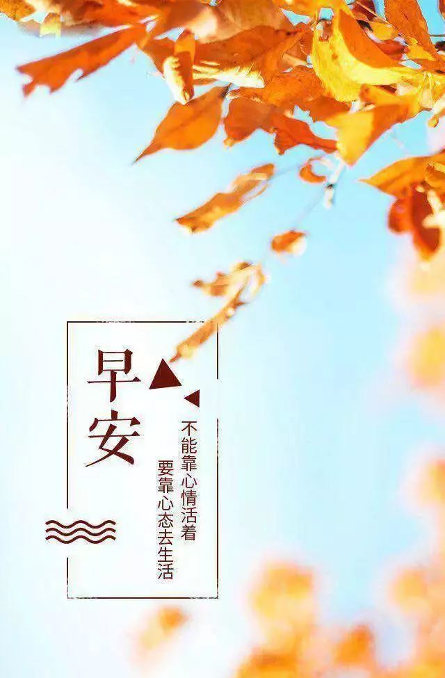 10月21日星期四早安清新唯美带字图片安心语正能量触心语录说说清秋