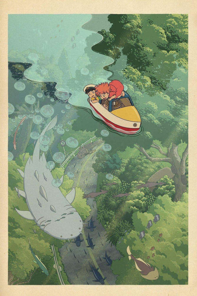 宫崎骏动漫场景图