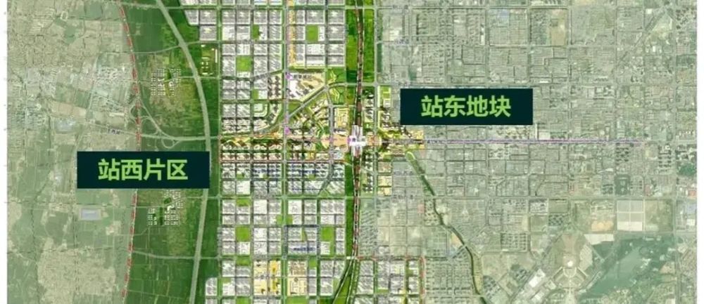一起来看看唐山火车站站东地块的布局,这里和站西片区