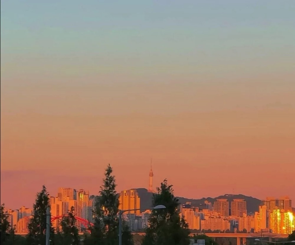 背景图治愈晚霞系列爱生活爱自己来源于生活的美好瞬间