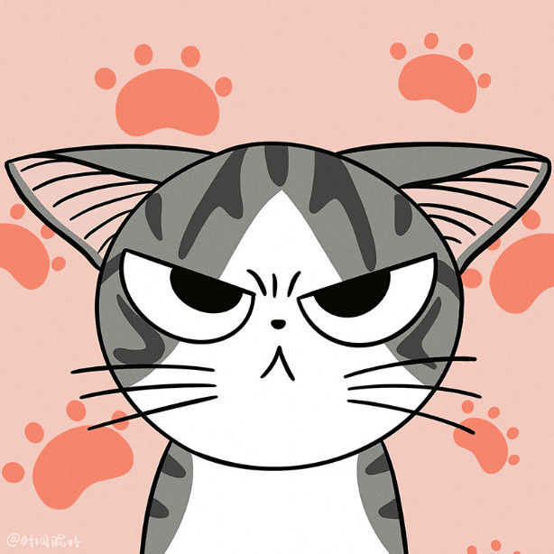 一组可爱猫咪团头