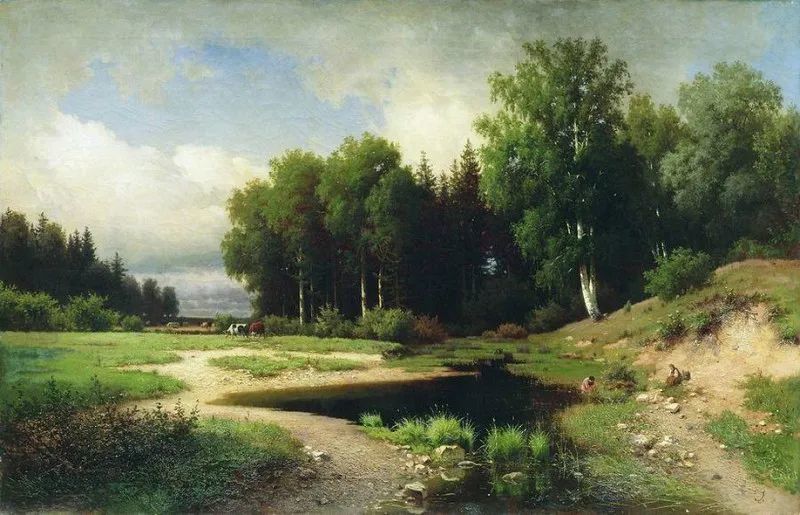 优美抒情的俄罗斯油画风景