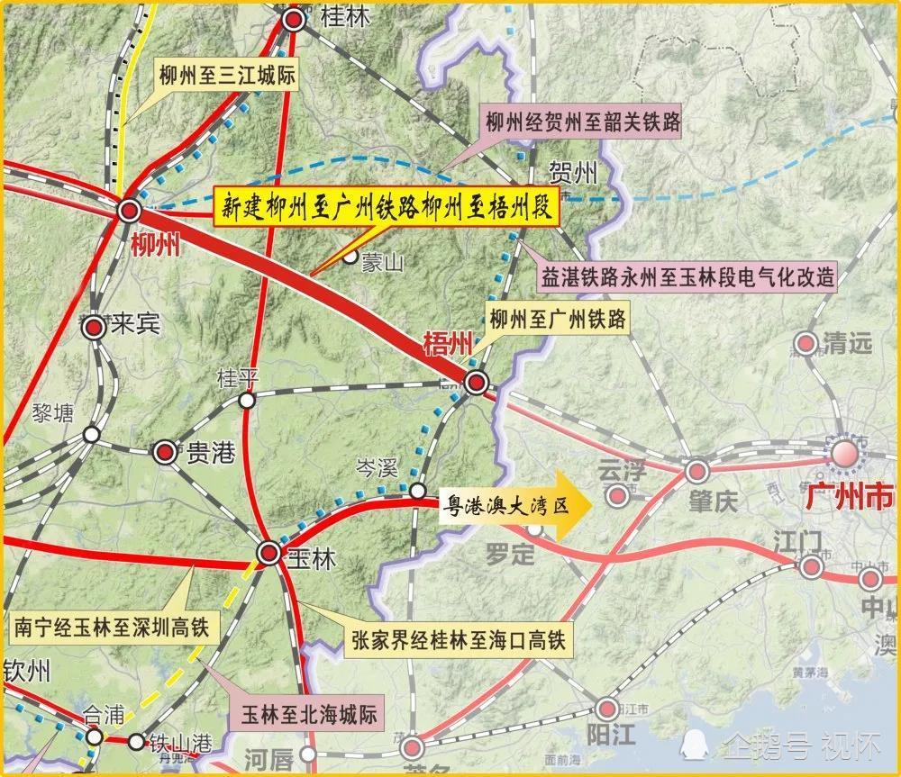 广西9条拟建铁路(含货运线路,高铁)情况,其中4条争取年底开工