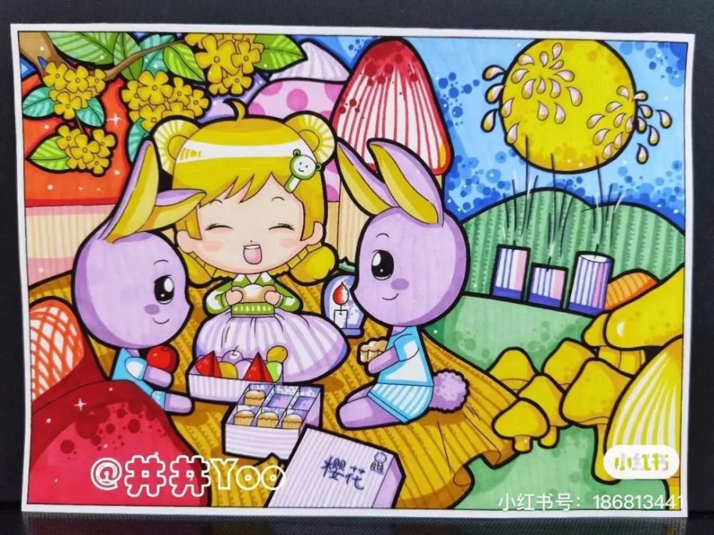 教师节,中秋节主题课程,超强的绘画技法真的绝了!孩子