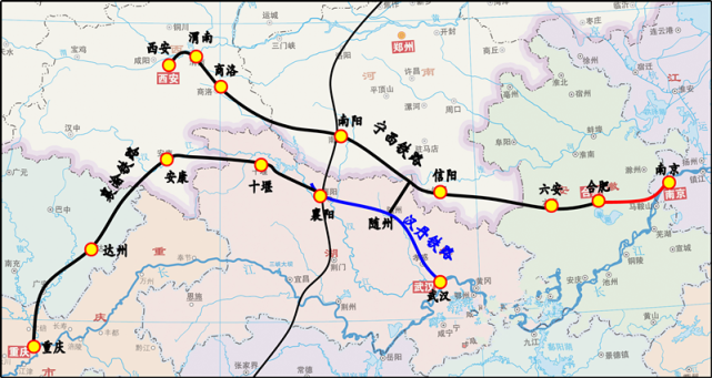 那时陕西向东已经有陇海线铁路,而四川盆地向东只能从襄渝线绕行武汉