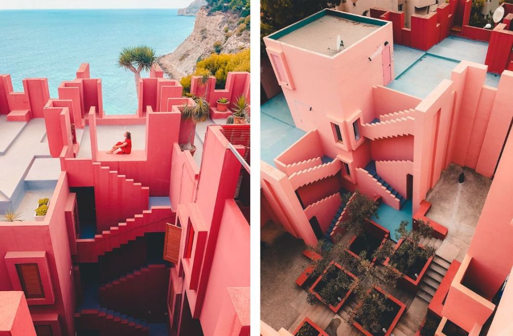 纪念碑谷现实版la muralla roja,西班牙绝美几何建筑