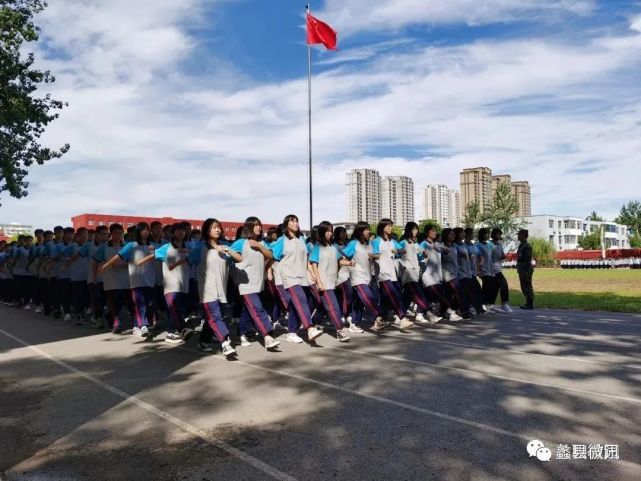 蠡县职教中心,无汗水,不青春!