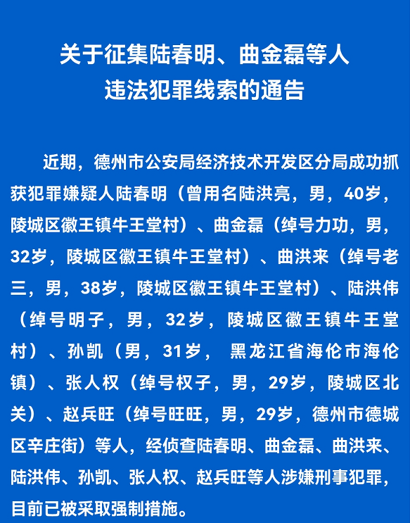 德州这起涉黑团伙6人(陵城区5人,案件有了最新进展