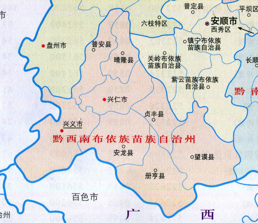 黔西南州人口一览:兴仁市42.58万,望谟县23.52万